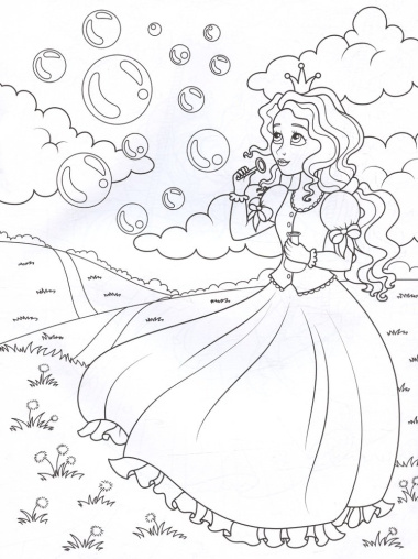 Чудесные принцессы: книжка-раскраска