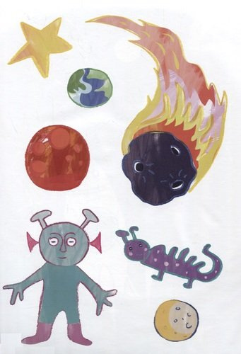 Креативная раскраска с наклейками Космос (А4)