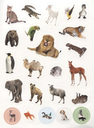 Мир животных. 100 наклеек
