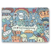 ОЗЕРО Альбом с наклейками Pony Stickers ЛБ-07-01