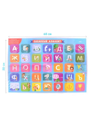 Букварь. Учимся читать с 2-3 лет. 10 развивающих плакатов