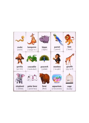Учим английские слова. Развивающие карточки 