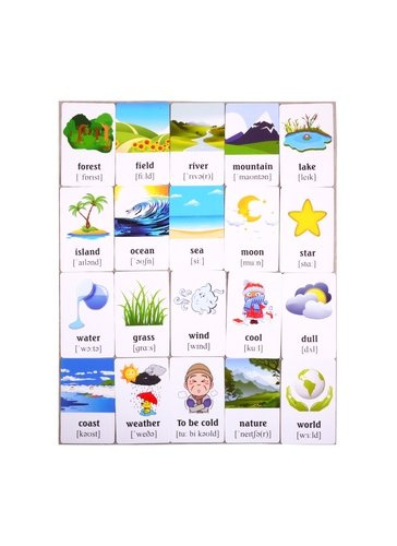 Учим английские слова. Развивающие карточки 