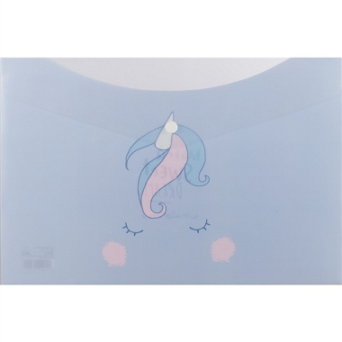 Папка-конверт «Pastel unicorn», А4