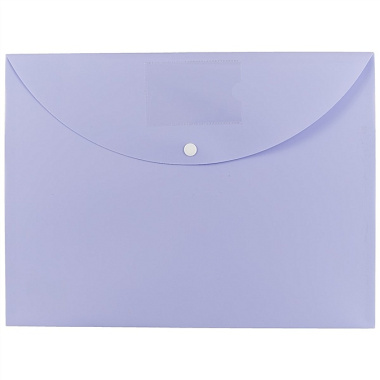 Папка-конверт А4+ "Pastel" пластик 0.25мм, ассорти