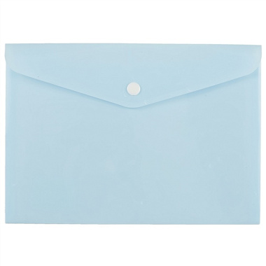 Папка-конверт А5 на кнопке "Pastel" пластик 0.18мм, ассорти