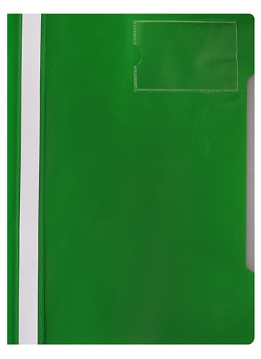 Папка-скоросшиватель А4 карман для визитки, ассорти, пластик 0,12/0,16мм, Бюрократ