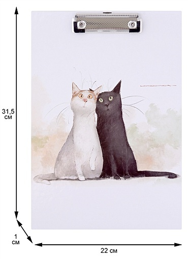 Планшет А4 "Коты. Павлик и Валера", лам. картон