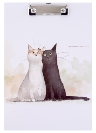 Планшет А4 "Коты. Павлик и Валера", лам. картон