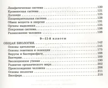 Справочник школьника по биологии. 6 - 11 классы