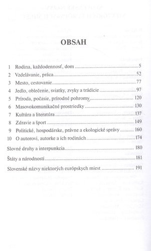 Разговорные темы по словацкому языку. А2-В2. Учебное пособие