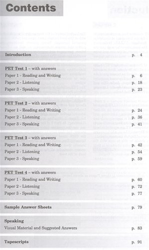 Practice Tests for the Prelliminary English Test: Teacher`s book