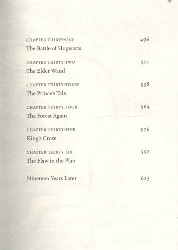 Harry Potter and the Deathly Hallows. (In reading order: 7)