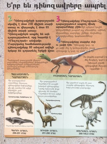 100 фактов. Динозавры (на армянском языке)