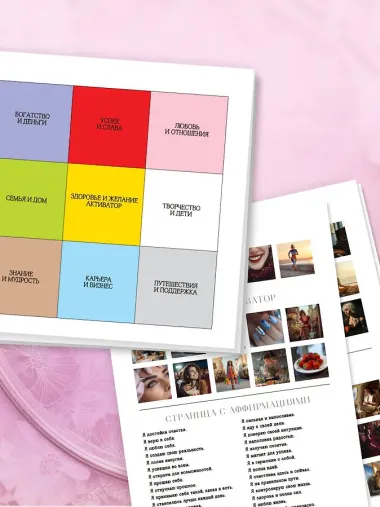 Карта желаний. Удобный подарочный набор (150+ наклеек, лист 