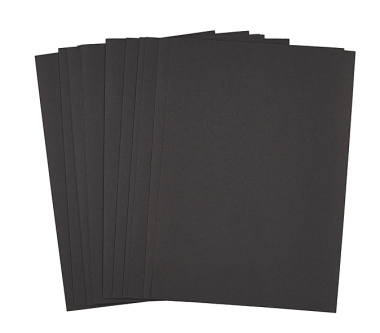 Бумага тонированная черная А4 50л 80гр/м2, для эскизов и печати, BG