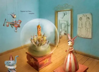 Девочка в замке внутри музея