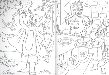 РАСКРАСКА А5 эконом. КОТ В САПОГАХ