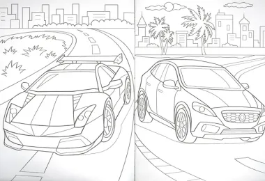 РАСКРАСКА А5 эконом. КРУТЫЕ ТАЧКИ