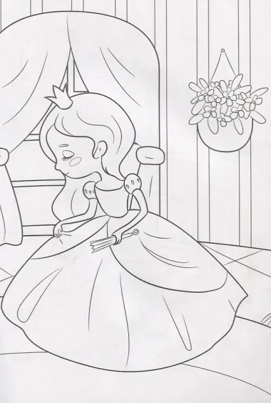 Раскраска. Милые принцессы