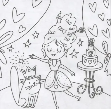 В сказочной стране. Раскраска