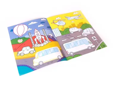 Первые машинки. Книжка-раскраска