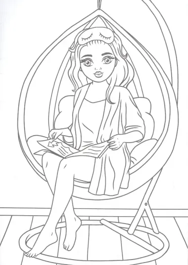 РАСКРАСКА. МАСТЕРСКАЯ КРАСОТЫ. ЕВА