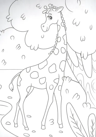 В зоопарке. Раскраска