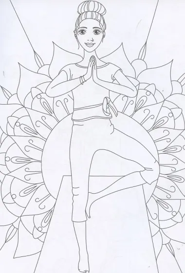 Раскраска для креативных девочек