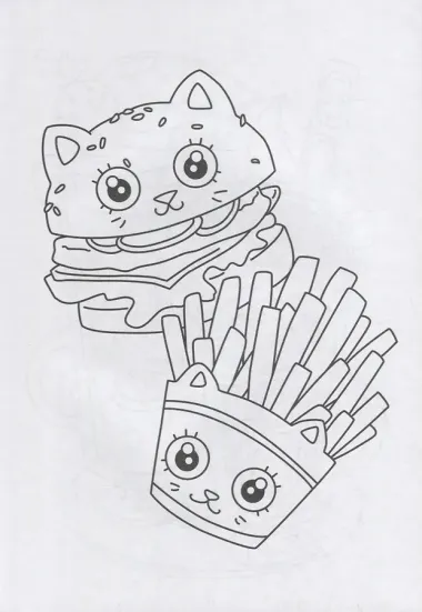 РАСКРАСКА А4 эконом. МИЛЫЕ ГЛАЗАСТИКИ