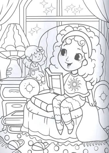 Большая раскраска для девочек