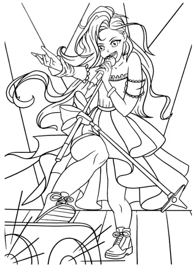 БОЛЬШАЯ АНИМЕ РАСКРАСКА