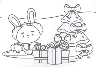 Мини-раскраска 