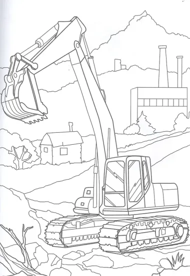 Раскраска с машинкой 