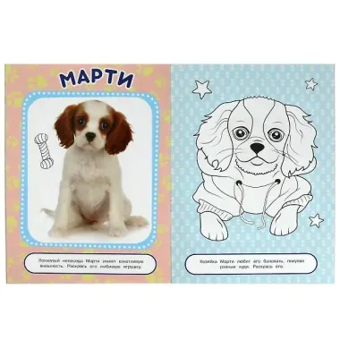 Фотораскраска. Щенки