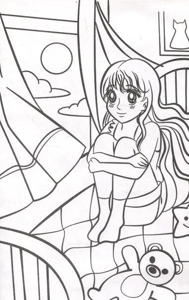 АНИМЕ-РАСКРАСКА. МОЯ МАНГА