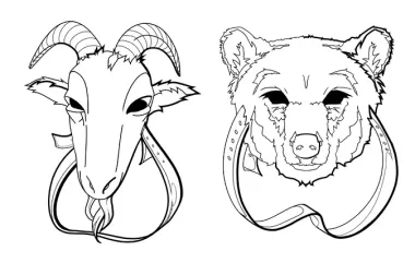 Зайчик. Раскраска