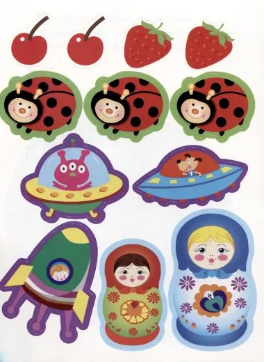 Наклейки для самых маленьких. Выпуск 4. Космический корабль