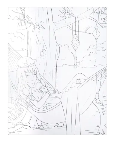 Любимые питомцы. Аниме-раскраска