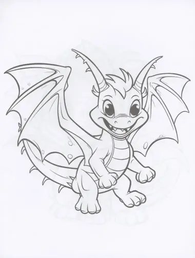 Раскраски для малышей. Драконы