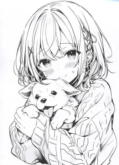 Любимые питомцы. Раскраска