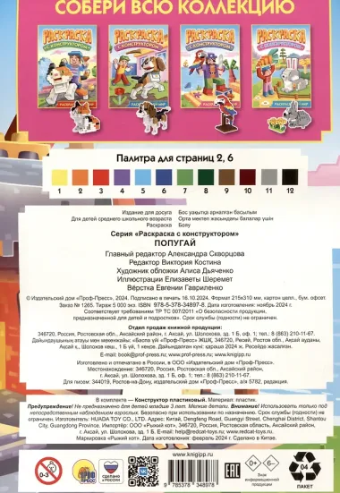Раскраска с конструктором 