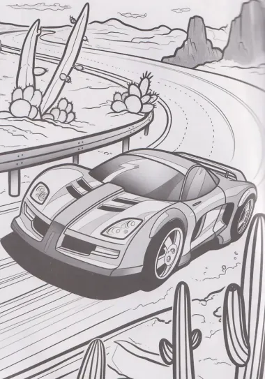 Транспорт. 3D-раскраска