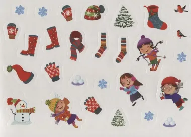 111 наклеек. Времена года