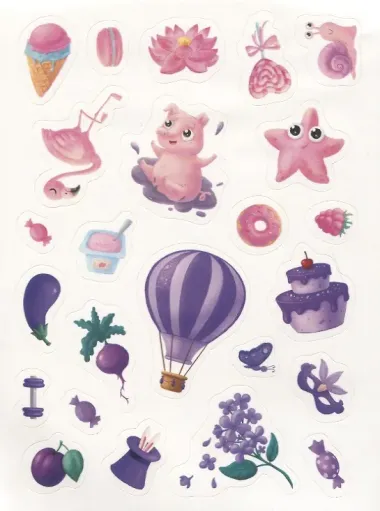 100 НАКЛЕЕК. ЦВЕТА