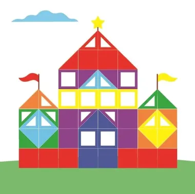 Стикер-мозаика для малышей. Уровень 2. С замком