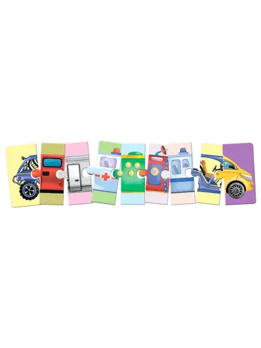 Автопутаница. Собираем картинки, слоги и слова