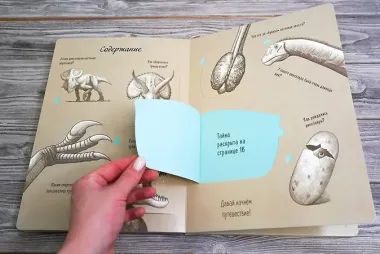 В мире динозавров. Книжка с окошками