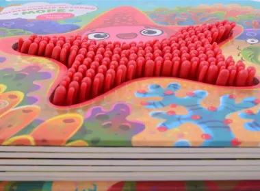 Тактильная развивающая книга-игрушка 