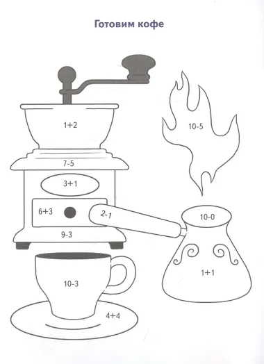 Раскраска Посуда
